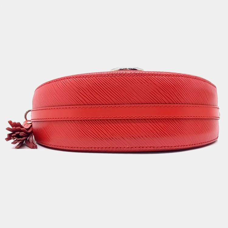 Pre Owned Louis Vuitton Red Leather Saint Cloud