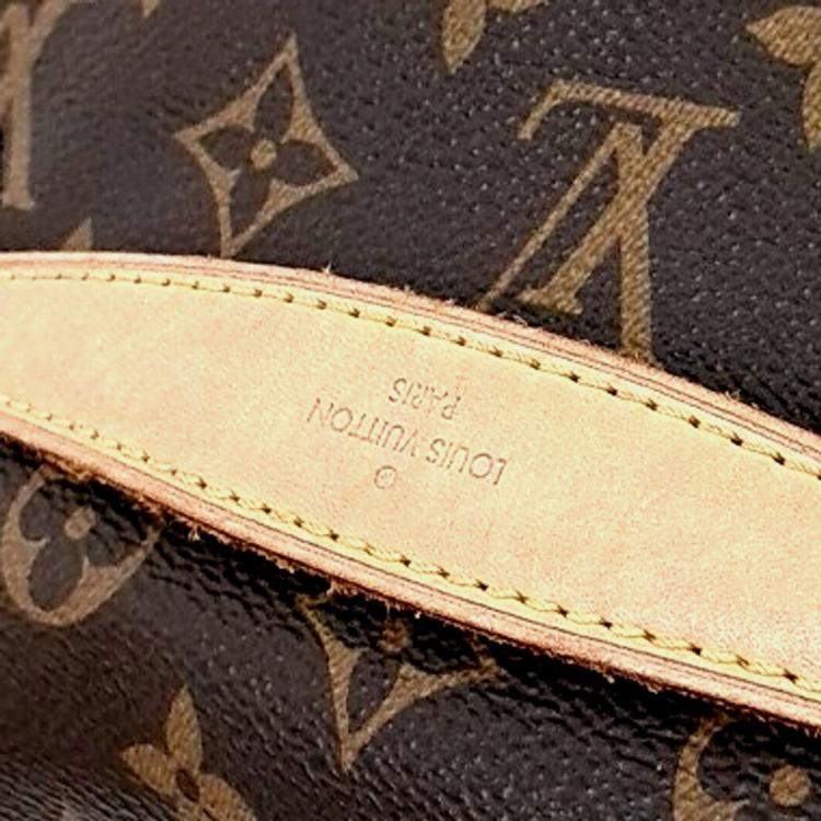 Pre Owned Louis Vuitton Brown Cream PVC Monogram Bum Bag