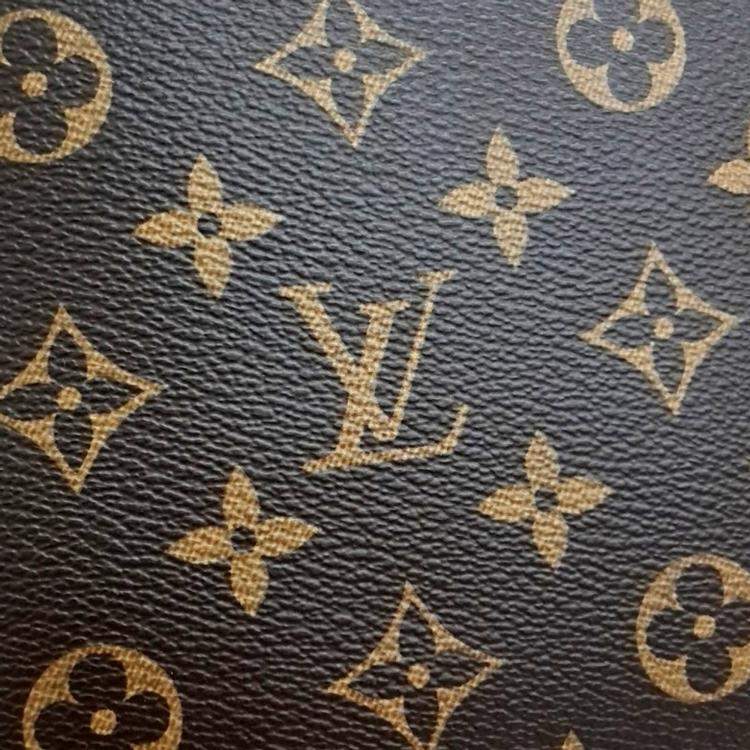 Pre Owned Louis Vuitton Brown Coated Canvas Monogram Pochette Toilette 26