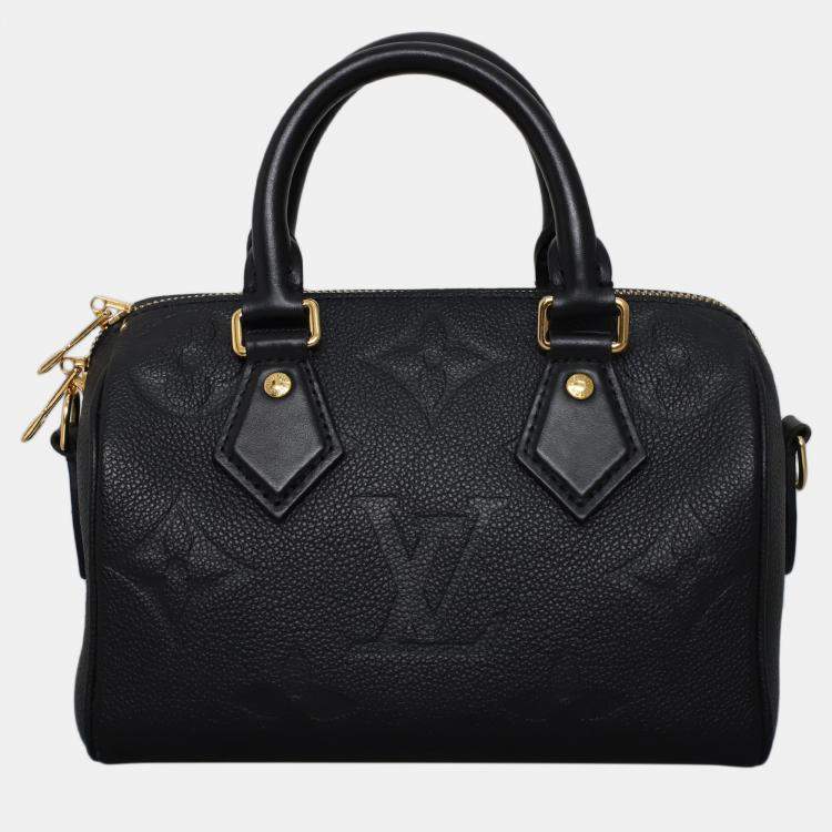 Pre Owned Louis Vuitton Bandouliere 20 Monogram Empreinte Speedy Bag