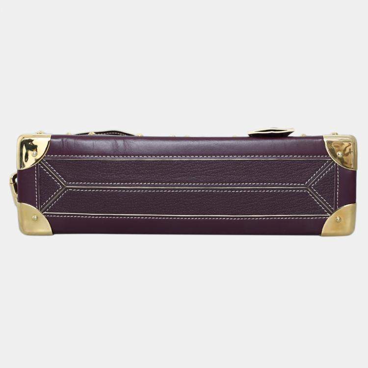 Pre Owned Louis Vuitton Purple Leather Suhali Le Talentueux Bag