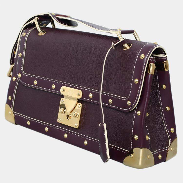 Pre Owned Louis Vuitton Purple Leather Suhali Le Talentueux Bag