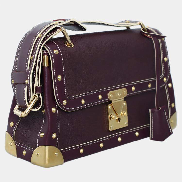 Pre Owned Louis Vuitton Purple Leather Suhali Le Talentueux Bag
