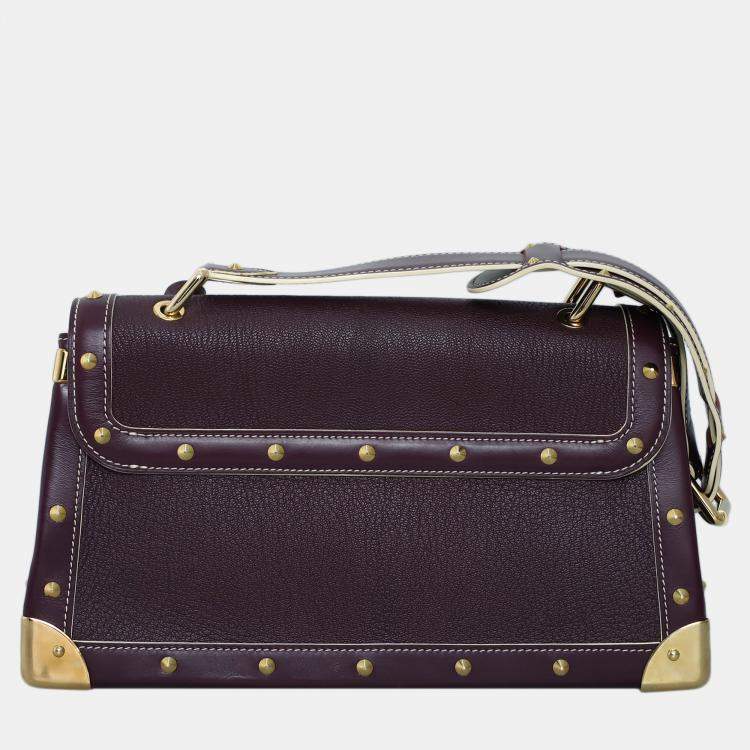 Pre Owned Louis Vuitton Purple Leather Suhali Le Talentueux Bag