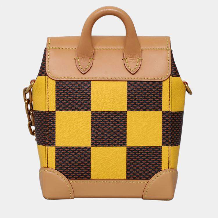 Pre Owned Louis Vuitton Damier Ebene Pop Chest Nano Steamer Bag