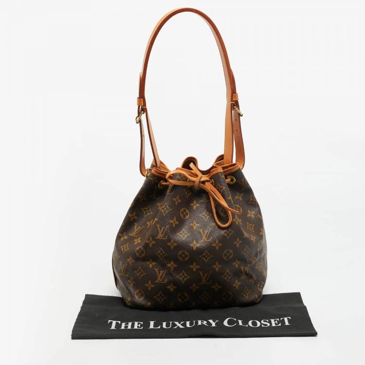 Pre Owned Louis Vuitton Noe Petit Monogram Canvas Bag