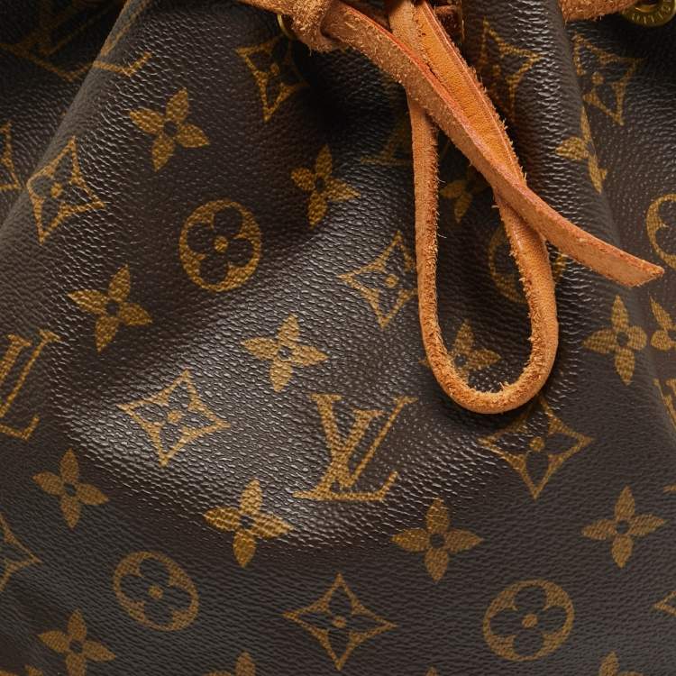 Pre Owned Louis Vuitton Noe Petit Monogram Canvas Bag