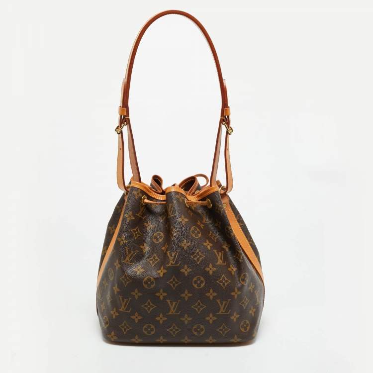 Pre Owned Louis Vuitton Noe Petit Monogram Canvas Bag