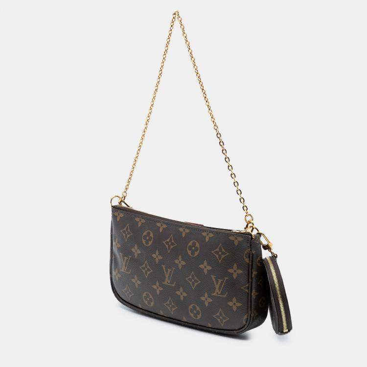 Pre Owned Louis Vuitton Brown Monogram Multi Pochette Accessoires