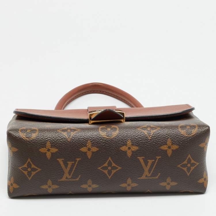 Pre Owned Louis Vuitton Locky BB Caramel Monogram Canvas Top Handle Bag 