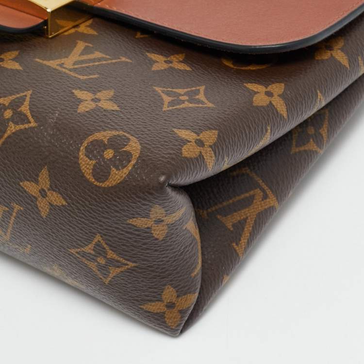 Pre Owned Louis Vuitton Locky BB Caramel Monogram Canvas Top Handle Bag 