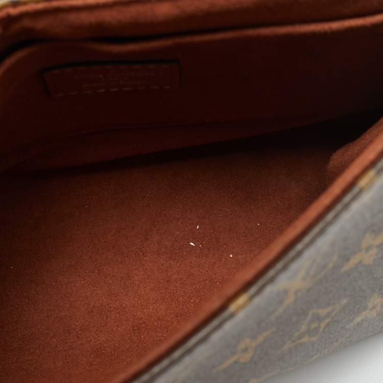 Pre Owned Louis Vuitton Locky BB Caramel Monogram Canvas Top Handle Bag 