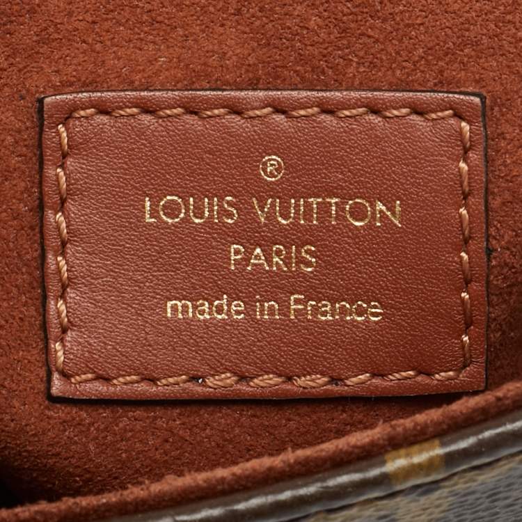 Pre Owned Louis Vuitton Locky BB Caramel Monogram Canvas Top Handle Bag 