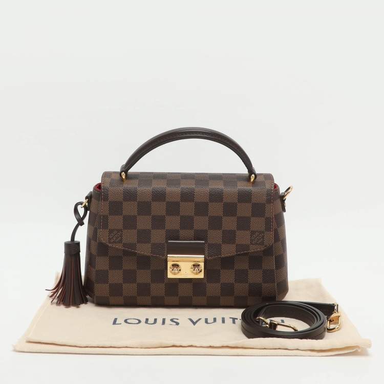 Pre Owned Louis Vuitton Croisette Damier Ebene Canvas Bag