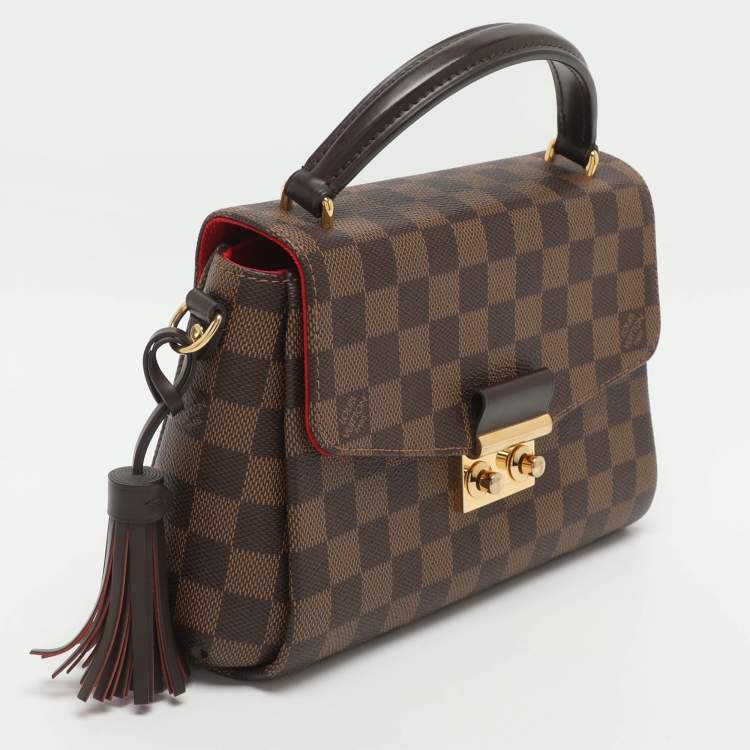 Pre Owned Louis Vuitton Croisette Damier Ebene Canvas Bag