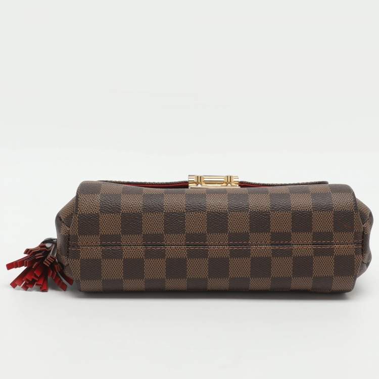 Pre Owned Louis Vuitton Croisette Damier Ebene Canvas Bag