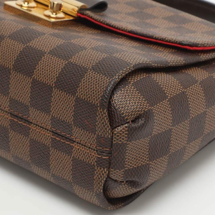 Pre Owned Louis Vuitton Croisette Damier Ebene Canvas Bag