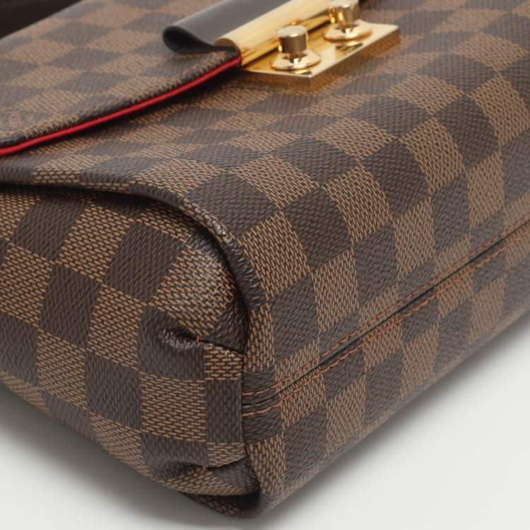 Pre Owned Louis Vuitton Croisette Damier Ebene Canvas Bag