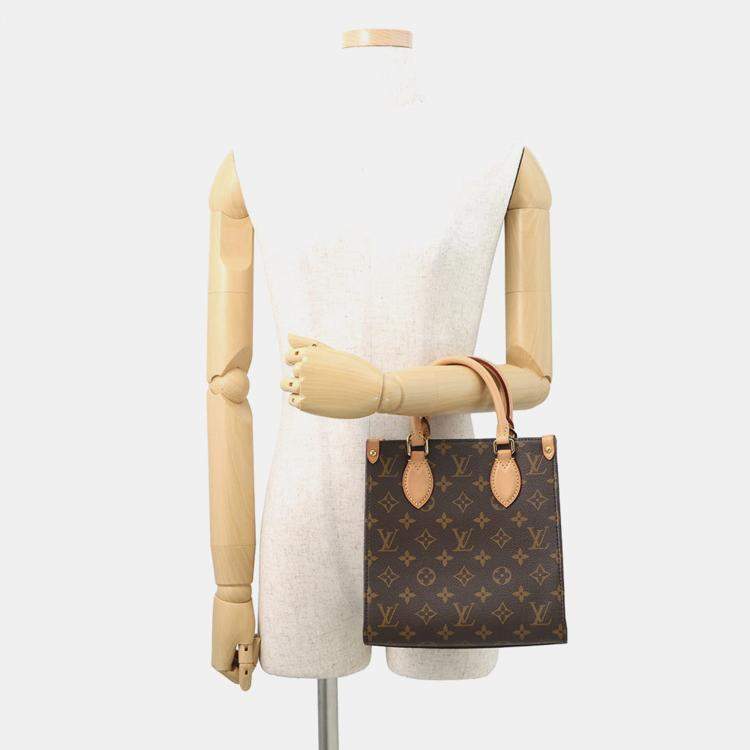 Pre Owned Louis Vuitton Sac Plat Bb Red Monogram Size Bb