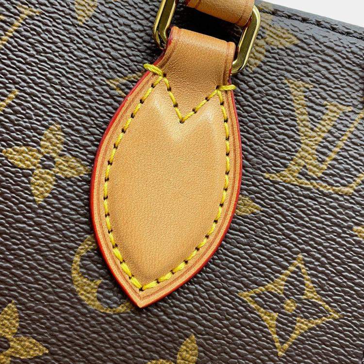 Pre Owned Louis Vuitton Sac Plat Bb Red Monogram Size Bb