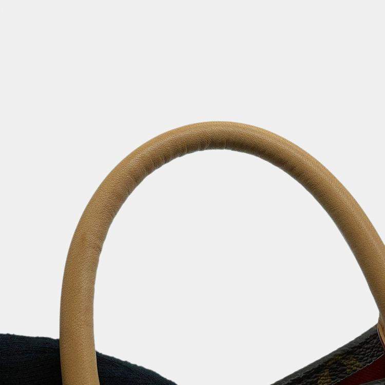 Pre Owned Louis Vuitton Sac Plat Bb Red Monogram Size Bb