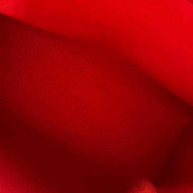 Pre Owned Louis Vuitton Sac Plat Bb Red Monogram Size Bb