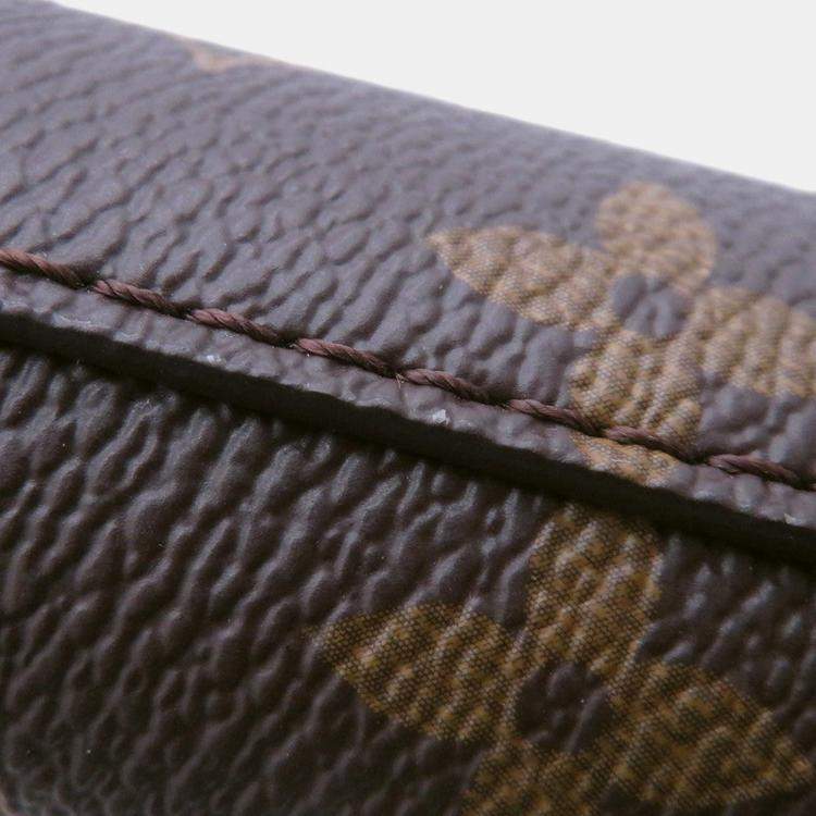 Pre Owned Louis Vuitton Fold Me Pouch Brown Monogram