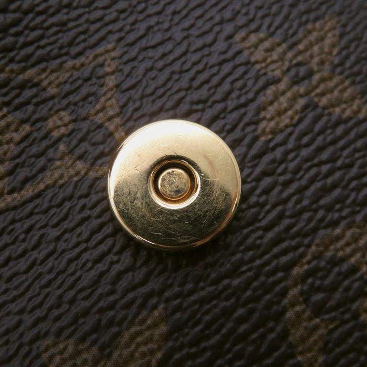 Pre Owned Louis Vuitton Fold Me Pouch Brown Monogram