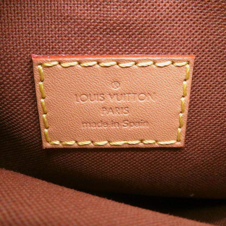 Pre Owned Louis Vuitton Fold Me Pouch Brown Monogram