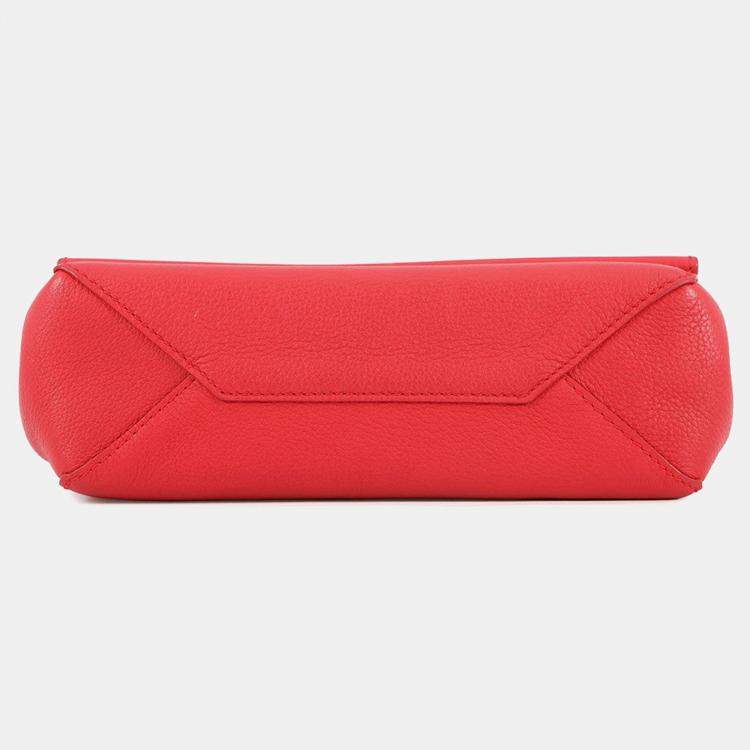 Pre Owned Louis Vuitton Rock Me Ii Red Calf Leather Size BB