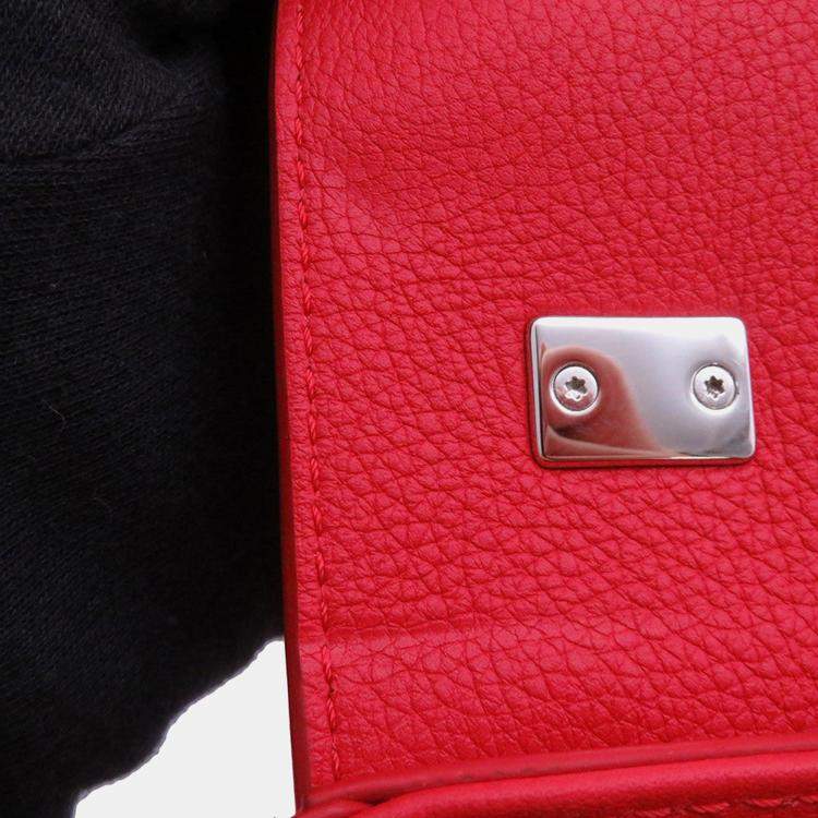 Pre Owned Louis Vuitton Rock Me Ii Red Calf Leather Size BB