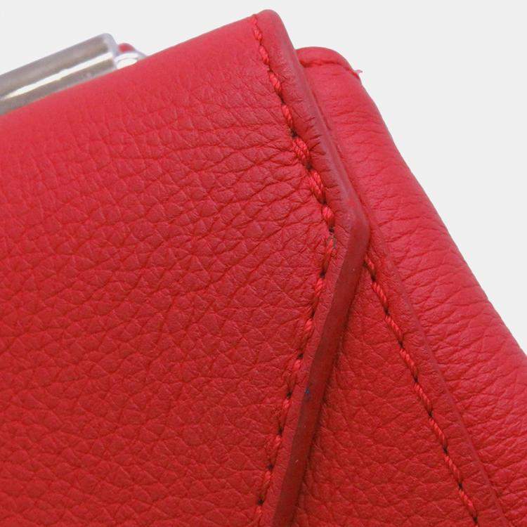Pre Owned Louis Vuitton Rock Me Ii Red Calf Leather Size BB