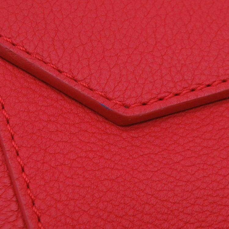 Pre Owned Louis Vuitton Rock Me Ii Red Calf Leather Size BB