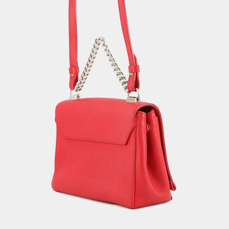 Pre Owned Louis Vuitton Rock Me Ii Red Calf Leather Size BB