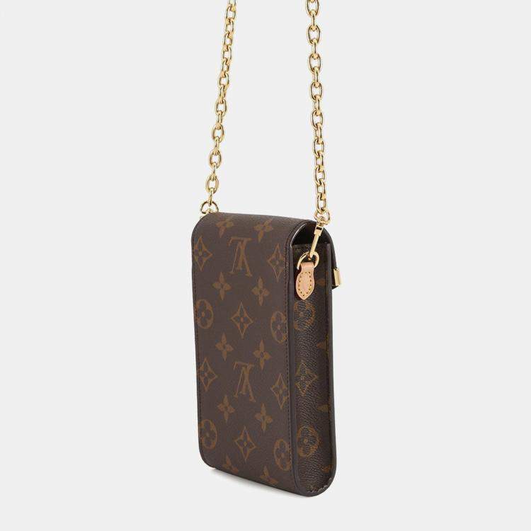 Pre Owned Louis Vuitton Von Pouch Metis Brown Monogram