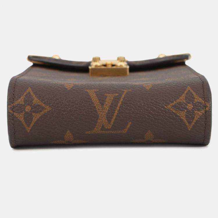 Pre Owned Louis Vuitton Von Pouch Metis Brown Monogram