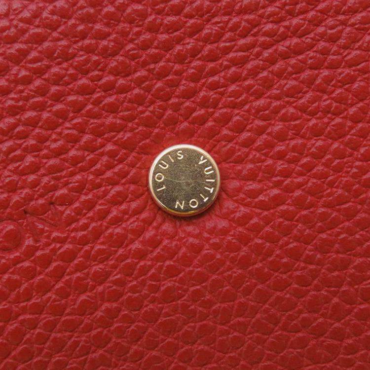 Pre Owned Louis Vuitton Saint-Placide Cerise Monogram Grain Leather