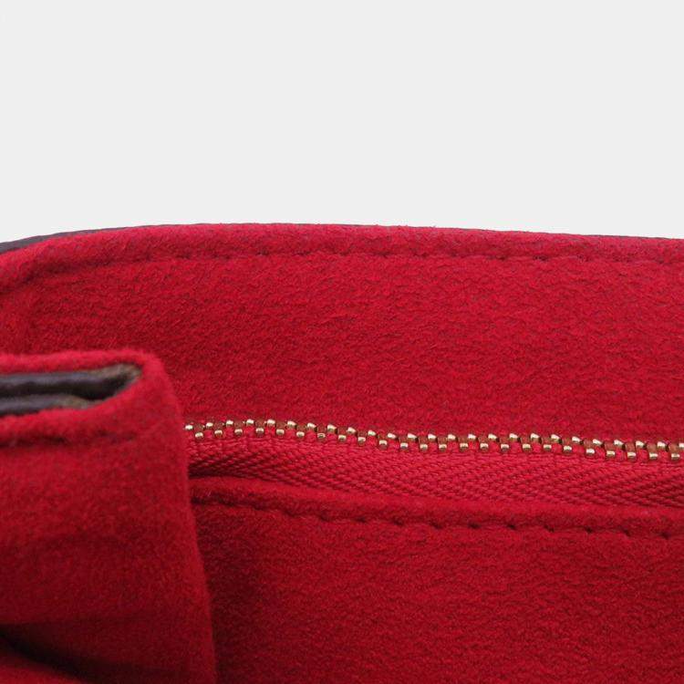 Pre Owned Louis Vuitton Saint-Placide Cerise Monogram Grain Leather