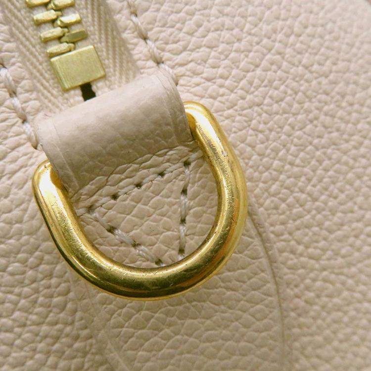 Pre Owned Louis Vuitton Speedy Bandouliere CrMe/Rose Trianonem46397 Monogram Empreinte Leather Size 20