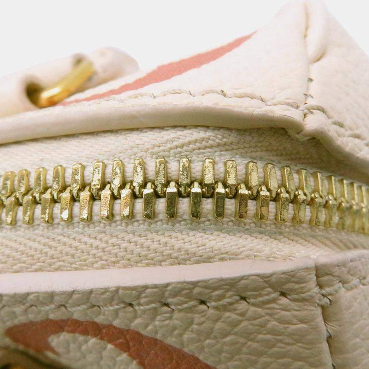 Pre Owned Louis Vuitton Speedy Bandouliere CrMe/Rose Trianonem46397 Monogram Empreinte Leather Size 20