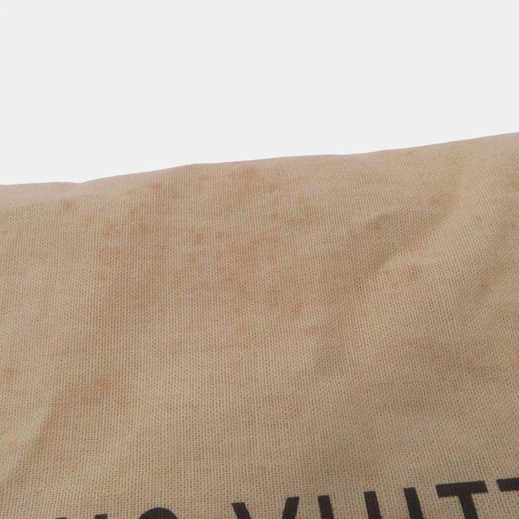 Pre Owned Louis Vuitton Pochette Accessoires Brown/Yellow Monogram Trompe L'Oeil Cotton Pile