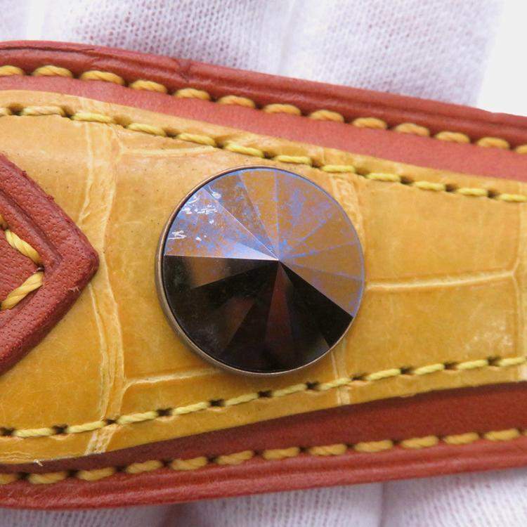 Pre Owned Louis Vuitton Pochette Accessoires Brown/Yellow Monogram Trompe L'Oeil Cotton Pile