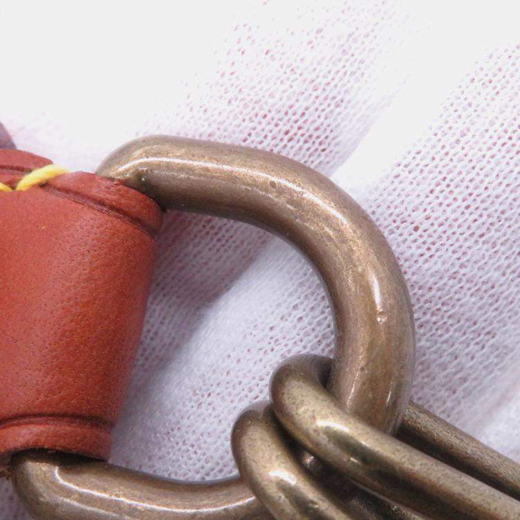 Pre Owned Louis Vuitton Pochette Accessoires Brown/Yellow Monogram Trompe L'Oeil Cotton Pile