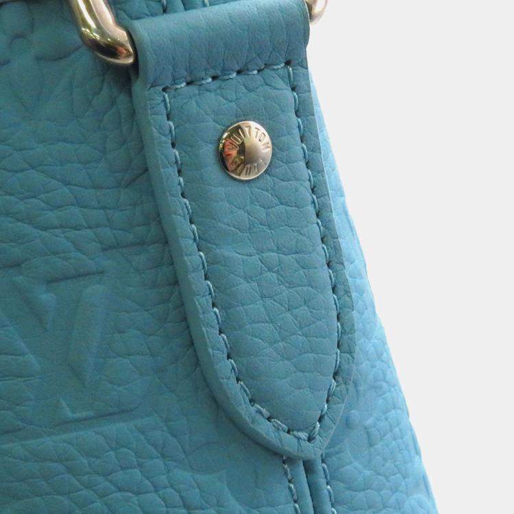 Pre Owned Louis Vuitton Lvxyk Weekend Tote Blue/Multicolor Monogram Taurillon Yayoi Kusama