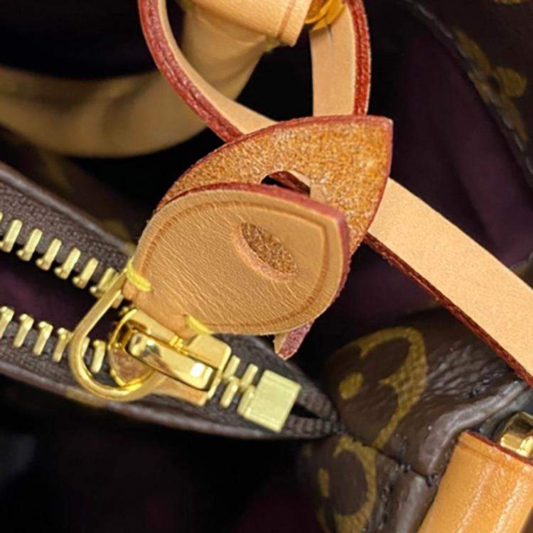 Pre Owned Louis Vuitton Montaigne Bordeaux Monogram Size Bb