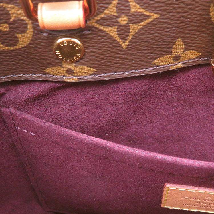 Pre Owned Louis Vuitton Montaigne Bordeaux Monogram Size Bb