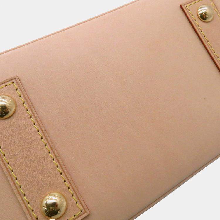 Pre Owned Louis Vuitton Alma Beige/Red Monogram Miaowgram Size Bb