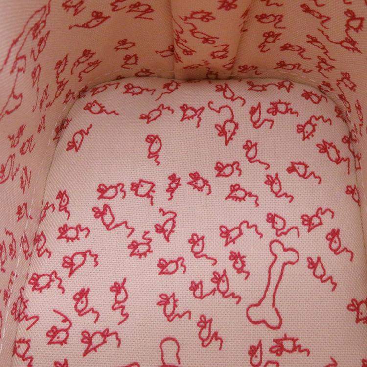 Pre Owned Louis Vuitton Alma Beige/Red Monogram Miaowgram Size Bb