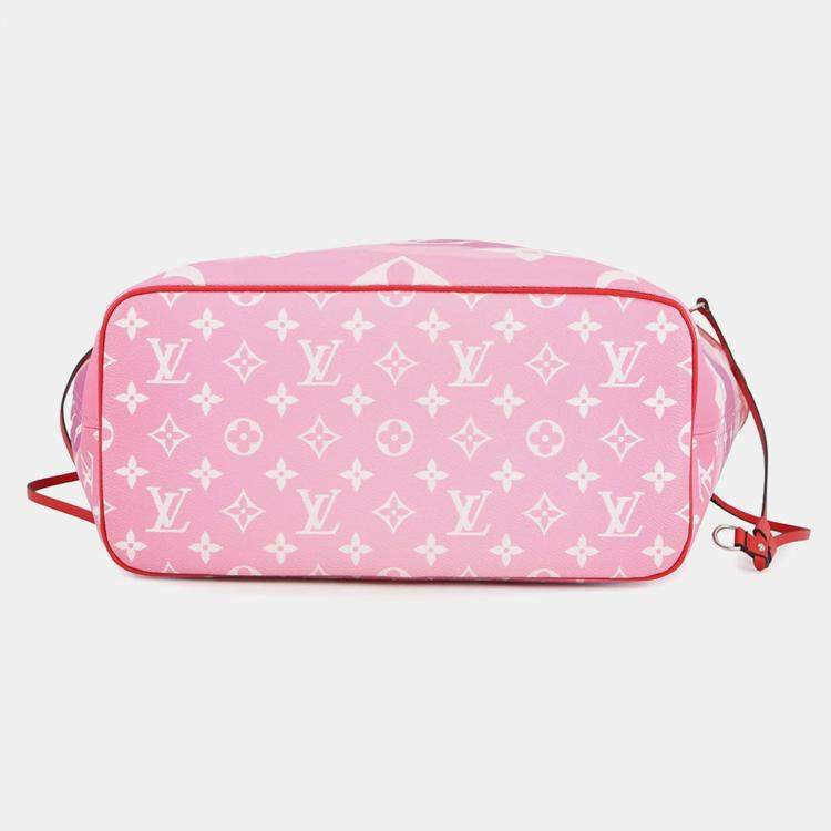 Pre Owned Louis Vuitton Neverfull Rouge Monogram Lv Escale Size Mm
