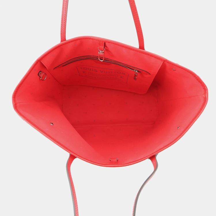 Pre Owned Louis Vuitton Neverfull Rouge Monogram Lv Escale Size Mm